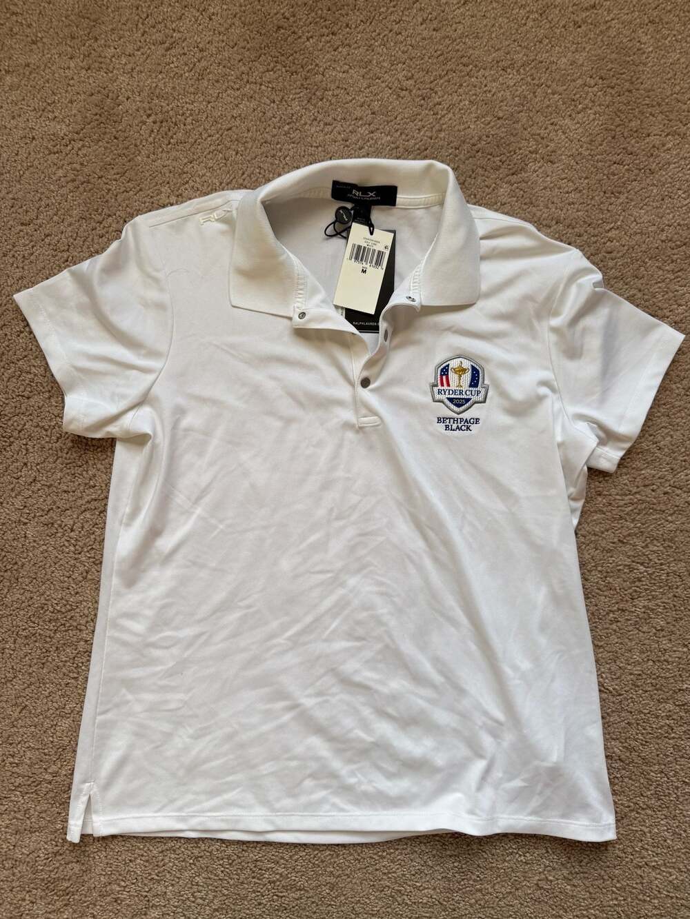 RLX Ralph Lauren 2025 Ryder Cup Bethpage Black Women's Golf Performance Polo - W